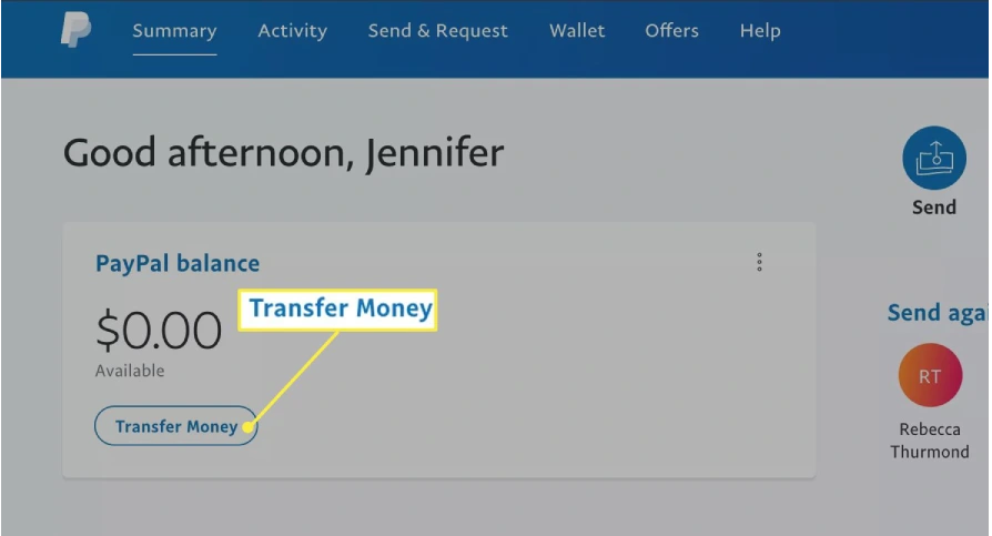 Paypal Transfer Money