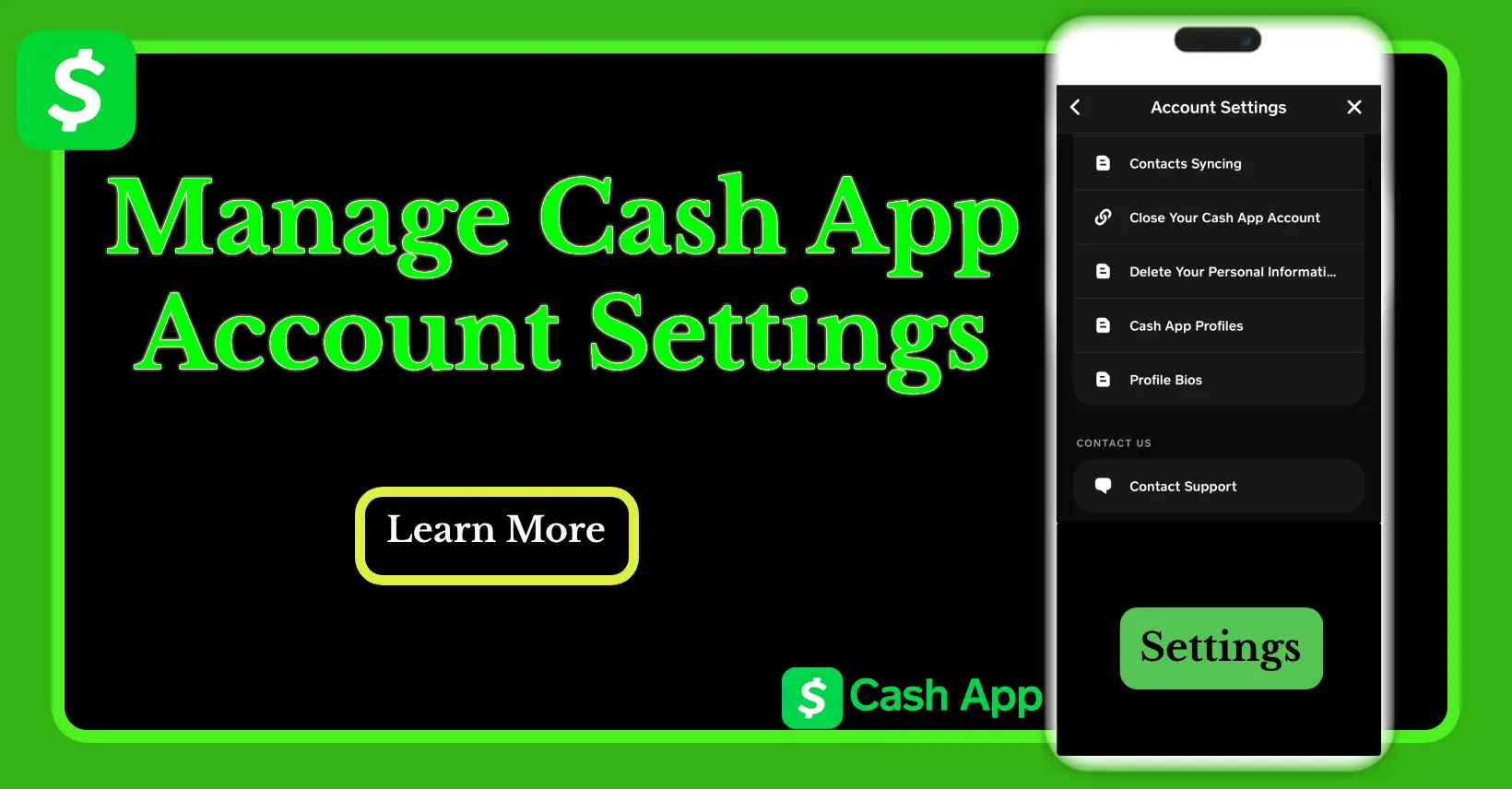 How to Manage Cash App Account Settings